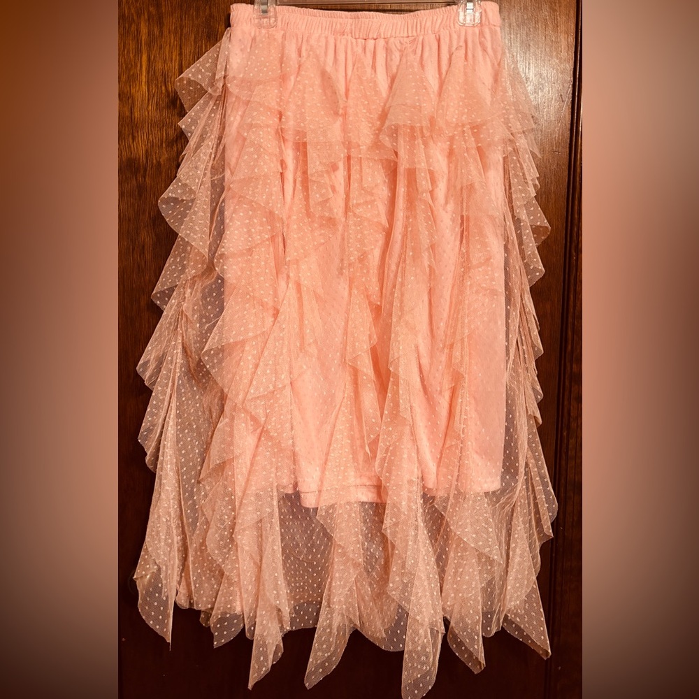 Peach Layered Fairy Skirt